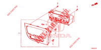 CONTROLLO RISCALDATORE (RH) per Honda CIVIC TOURER 1.8 EXGT 5 Porte 5 velocità automatico 2014