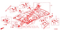 FODERA TETTO  per Honda CIVIC TOURER 1.8 EXGT 5 Porte 5 velocità automatico 2014