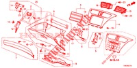 ABBELLIMENTO STRUMENTI (COTE DE PASSAGER) (RH) per Honda CIVIC TOURER 1.8 SE 5 Porte 5 velocità automatico 2014