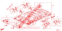 FODERA TETTO  per Honda CIVIC TOURER 1.8 SE 5 Porte 5 velocità automatico 2014