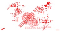 MONTATORI MOTORE (AT) per Honda CIVIC TOURER 1.8 SE 5 Porte 5 velocità automatico 2014