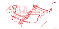 PARAURTI POSTERIORE  per Honda CIVIC TOURER 1.8 SE 5 Porte 5 velocità automatico 2014