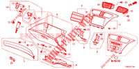 ABBELLIMENTO STRUMENTI (COTE DE PASSAGER) (RH) per Honda CIVIC TOURER 1.8 ES 5 Porte 5 velocità automatico 2015