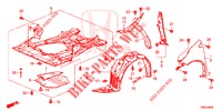 PARAFANGHI ANTERIORI  per Honda CIVIC TOURER 1.8 ES 5 Porte 5 velocità automatico 2015
