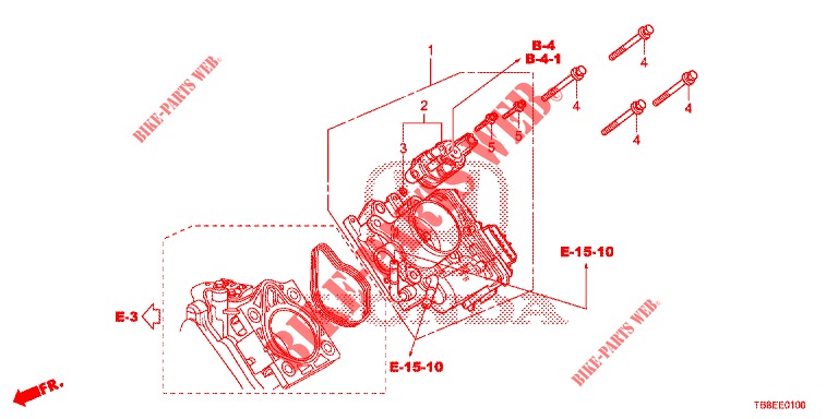 CORPO VALVOLA IMMISSIONE('84,'85)  per Honda CIVIC TOURER 1.8 SE 5 Porte 5 velocità automatico 2015