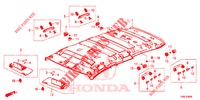 FODERA TETTO  per Honda CIVIC TOURER 1.8 SE 5 Porte 5 velocità automatico 2016