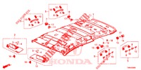 FODERA TETTO  per Honda CIVIC TOURER 1.8 ES 5 Porte 5 velocità automatico 2017