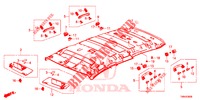 FODERA TETTO  per Honda CIVIC TOURER 1.8 EX 5 Porte 5 velocità automatico 2017