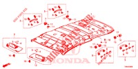 FODERA TETTO  per Honda CIVIC TOURER 1.8 EXGT 5 Porte 5 velocità automatico 2017