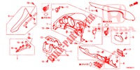 ABBELLIMENTO STRUMENTI (COTE DE CONDUCTEUR) (RH) per Honda CIVIC TOURER 1.8 ES 5 Porte 6 velocità manuale 2014