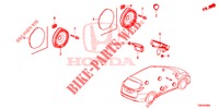 ANTENNA/ALTOPARLANTE  per Honda CIVIC TOURER 1.8 ES 5 Porte 6 velocità manuale 2014