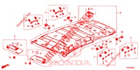 FODERA TETTO  per Honda CIVIC TOURER 1.8 ES 5 Porte 6 velocità manuale 2014