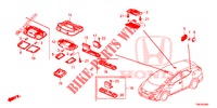 LUCE INTERIORE  per Honda CIVIC TOURER 1.8 ES 5 Porte 6 velocità manuale 2014