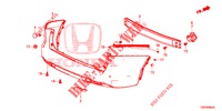 PARAURTI POSTERIORE  per Honda CIVIC TOURER 1.8 ES 5 Porte 6 velocità manuale 2014