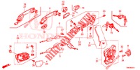 SERRATURE PORTIERE ANT./MANIGLIA ESTERNA  per Honda CIVIC TOURER 1.8 ES 5 Porte 6 velocità manuale 2014