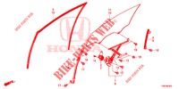 SPORTELLI PORTIERE ANT./REGOLATORE  per Honda CIVIC TOURER 1.8 ES 5 Porte 6 velocità manuale 2014