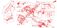 ABBELLIMENTO STRUMENTI (COTE DE CONDUCTEUR) (RH) per Honda CIVIC TOURER 1.8 LIFESTYLE 5 Porte 6 velocità manuale 2014