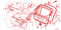 PANNELLO PORTELLONE(2D)  per Honda CIVIC TOURER 1.8 LIFESTYLE 5 Porte 6 velocità manuale 2014