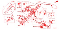 ABBELLIMENTO STRUMENTI (COTE DE CONDUCTEUR) (RH) per Honda CIVIC TOURER 1.8 ES 5 Porte 6 velocità manuale 2015