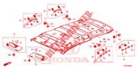 FODERA TETTO  per Honda CIVIC TOURER 1.8 ES 5 Porte 6 velocità manuale 2015