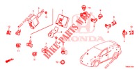 SENSORE PARCHEGGIO  per Honda CIVIC TOURER 1.8 EX 5 Porte 6 velocità manuale 2015