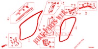 ABBELLIMENTO PILASTRO (RH) per Honda CIVIC TOURER 1.8 SE 5 Porte 6 velocità manuale 2015