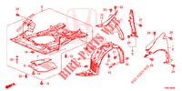 PARAFANGHI ANTERIORI  per Honda CIVIC TOURER 1.8 SE 5 Porte 6 velocità manuale 2015