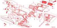 ABBELLIMENTO STRUMENTI (COTE DE PASSAGER) (RH) per Honda CIVIC TOURER 1.8 ES 5 Porte 6 velocità manuale 2016