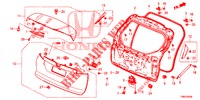 PANNELLO PORTELLONE(2D)  per Honda CIVIC TOURER 1.8 ES 5 Porte 6 velocità manuale 2016
