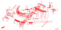 PARAURTI ANTERIORE  per Honda CIVIC TOURER 1.8 ES 5 Porte 6 velocità manuale 2016