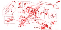 ABBELLIMENTO STRUMENTI (COTE DE CONDUCTEUR) (RH) per Honda CIVIC TOURER 1.8 EX 5 Porte 6 velocità manuale 2016