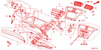 ABBELLIMENTO STRUMENTI (COTE DE PASSAGER) (RH) per Honda CIVIC TOURER 1.8 EX 5 Porte 6 velocità manuale 2016