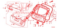 PANNELLO PORTELLONE(2D)  per Honda CIVIC TOURER 1.8 EX 5 Porte 6 velocità manuale 2016