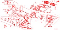 ABBELLIMENTO STRUMENTI (COTE DE PASSAGER) (RH) per Honda CIVIC TOURER 1.8 EX 5 Porte 6 velocità manuale 2017