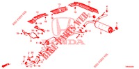 CONDOTTO SCARICO/SILENZIATORE (PGM FI)  per Honda CIVIC TOURER 1.8 EX 5 Porte 6 velocità manuale 2017