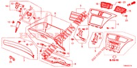 ABBELLIMENTO STRUMENTI (COTE DE PASSAGER) (RH) per Honda CIVIC TOURER 1.8 SE 5 Porte 6 velocità manuale 2017