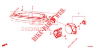 FENDINEBBIA / FARI DIURNI per Honda CIVIC TOURER DIESEL 1.6 ES 5 Porte 6 velocità manuale 2014