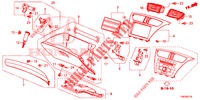 ABBELLIMENTO STRUMENTI (COTE DE PASSAGER) (RH) per Honda CIVIC TOURER DIESEL 1.6 EXGT 5 Porte 6 velocità manuale 2014