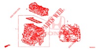 ARREDO DI MONT. MOTORE/ASS. TRASMISSIONE (DIESEL) per Honda CIVIC TOURER DIESEL 1.6 EXGT 5 Porte 6 velocità manuale 2014
