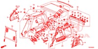 FODERAMENTO LATO BAULE  per Honda CIVIC TOURER DIESEL 1.6 EXGT 5 Porte 6 velocità manuale 2014