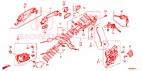 SERRATURE PORTIERE ANT./MANIGLIA ESTERNA  per Honda CIVIC TOURER DIESEL 1.6 EXGT 5 Porte 6 velocità manuale 2014