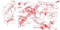 ABBELLIMENTO STRUMENTI (COTE DE CONDUCTEUR) (RH) per Honda CIVIC TOURER DIESEL 1.6 LIFESTYLE 5 Porte 6 velocità manuale 2014