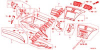 ABBELLIMENTO STRUMENTI (COTE DE PASSAGER) (RH) per Honda CIVIC TOURER DIESEL 1.6 LIFESTYLE 5 Porte 6 velocità manuale 2014