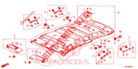 FODERA TETTO  per Honda CIVIC TOURER DIESEL 1.6 LIFESTYLE 5 Porte 6 velocità manuale 2014