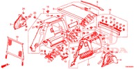 FODERAMENTO LATO BAULE  per Honda CIVIC TOURER DIESEL 1.6 LIFESTYLE 5 Porte 6 velocità manuale 2014