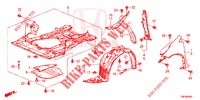 PARAFANGHI ANTERIORI  per Honda CIVIC TOURER DIESEL 1.6 LIFESTYLE 5 Porte 6 velocità manuale 2014