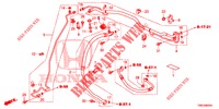 ARIA CONDIZIONATA (FLEXIBLES/TUYAUX) (DIESEL) (RH) per Honda CIVIC TOURER DIESEL 1.6 ES 5 Porte 6 velocità manuale 2015
