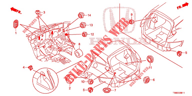 ANELLO DI TENUTA (ARRIERE) per Honda CIVIC TOURER DIESEL 1.6 ES 5 Porte 6 velocità manuale 2015