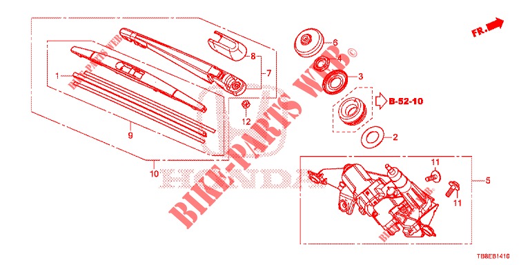 TERGICRISTALLO PARAVENTO  per Honda CIVIC TOURER DIESEL 1.6 ES 5 Porte 6 velocità manuale 2015