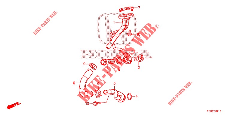 TUBO FLESSIBILE DELL'OLIO DEL TURBOCOMPRESSORE (DIESEL) per Honda CIVIC TOURER DIESEL 1.6 ES 5 Porte 6 velocità manuale 2015